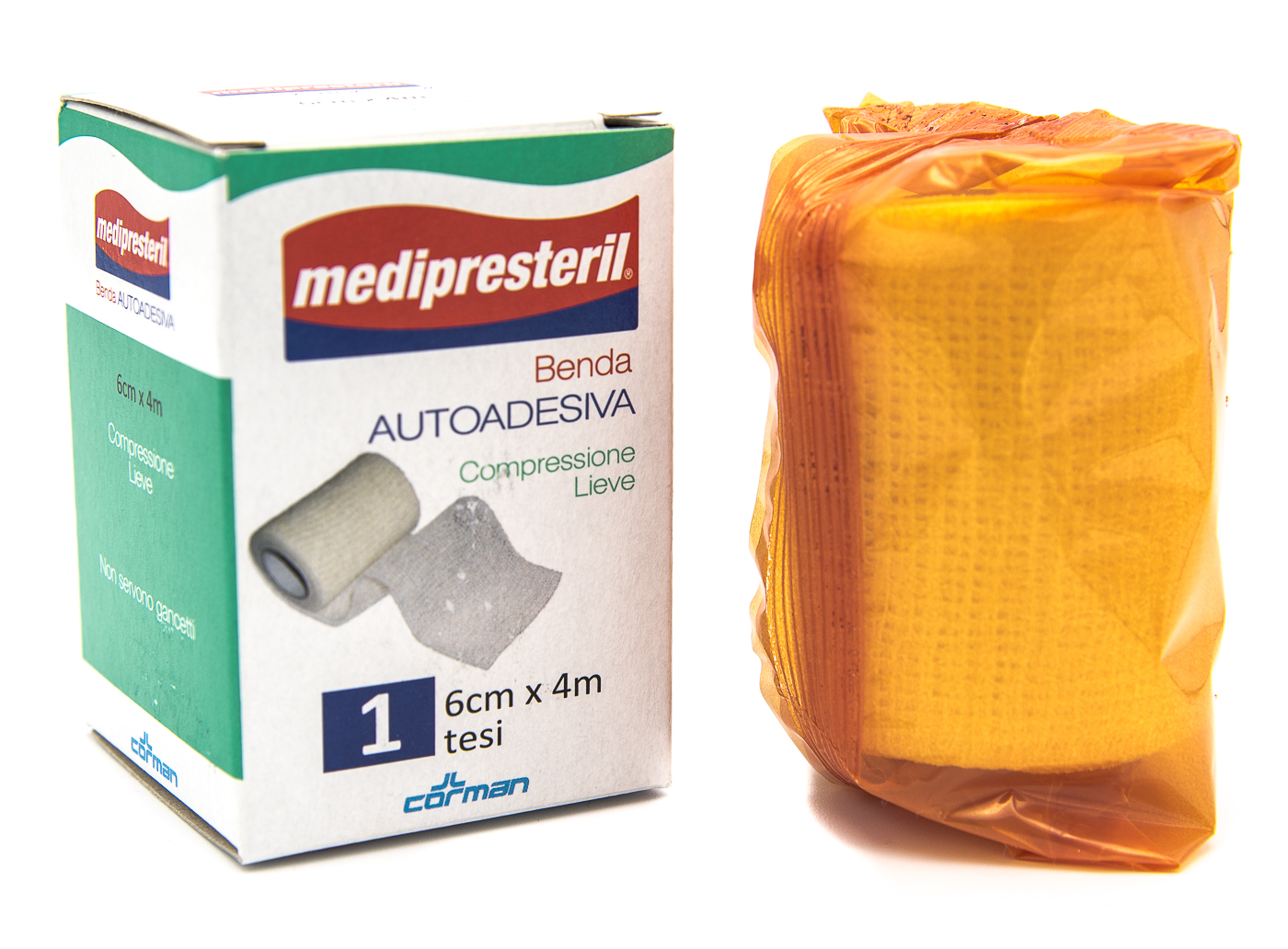 MediPresteril® Benda Autoadesiva Compressione Lieve 6 x 4 m 1 pz