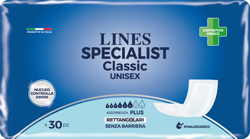 Lines Specialist Classic pannoloni sagomati sottile Super 30pz