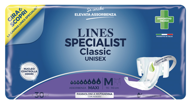 LINES SPECIALIST CLASSIC UNISEX MAXI SAGOMATI 30PZ