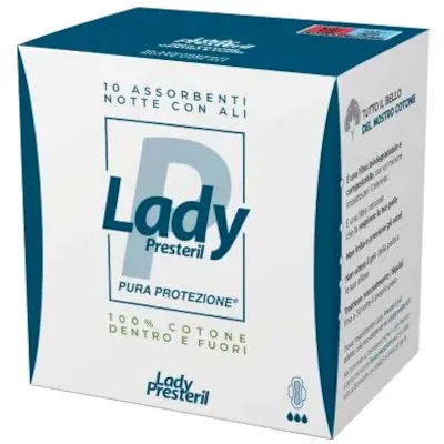 Lady Presteril Assorbenti Post Parto, scatola con 10 pezzi