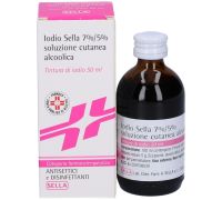 Iodio Sella 7% + 5% disinfettante soluzione cutanea alcolica 50ml