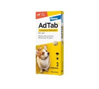 AdTab 225mg antipulci e antizecche per cani 5,5-11Kg 3 compresse masticabili