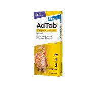 AdTab 12mg antipulci e antizecche per gatti 0,5-2Kg 3 compresse masticabili