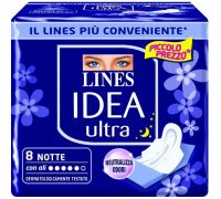 Lines Idea Ultra Notte con Ali 8 Assorbenti