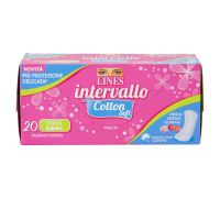 Lines Intervallo Cotton Soft Fresh Salvaslip Disteso 20 pezzi