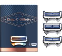 King C. Gillette 3 Lamette di ricambio per rasoio per il collo