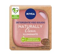 Nivea Viso Detergente Solido Naturally Clean Illuminante Estratto Di Rose & Vitamine E 75 Grammi