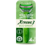 Wilkinson Xtreme 3 Eco Green Flexible 1 manico + 4 testine di ricambio