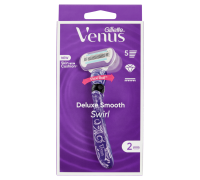 Gillette Venus Rasoio Deluxe Smooth Swirl a 5 Lame + 2 Testine di ricambio