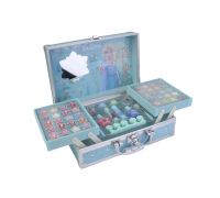 Lip Smacker Disney Frozen Valigia Make-Up con 20 lucidalabbra + 20 ombretti in crema + 2 smalti + 2 balsami labbra + accessori e applicatori