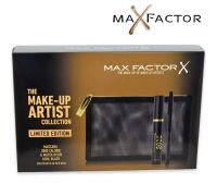 Max Factor The Make-Up Artist Collection Limited Edition Kit con Mascara 2000 Calorie e Matita Occhi Kohl Black + Pochette in Pelle Nera