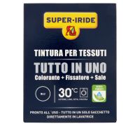 Super-Iride tintura per tessuti tutto in uno colorante fissatore sale colore blu 350 grammi