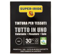 Super-Iride tintura per tessuti tutto in uno colorante fissatore sale colore nero 350 grammi