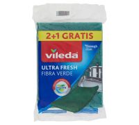 Vileda Ultra Fresh Fibra Verde spugna per i piatti 3 pezzi