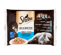 Sheba Delicatezze selezione del mare in salsa per gatto 4 x 85 grammi