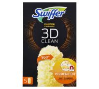 Swiffer Duster Staubmagnet 3D Clean piumino cattura polvere ricarica 5 pezzi