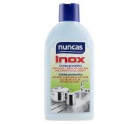 Nuncas Inox crema protettiva protegge e rimuove calcare macchie e piccoli graffi 250ml