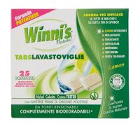 Winni's Naturel lavastoviglie lemon detersivo per i piatti 25 tabs x 16 grammi