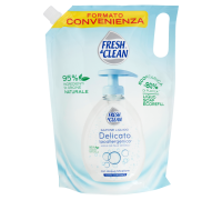 Fresh & Clean sapone liquido delicato ipoallergenico con acqua micellare ecoricarica 1000ml