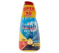 Finish Power Gel lavastoviglie detersivo liuido per i piatti limone 90 lavaggi 3 x 600ml