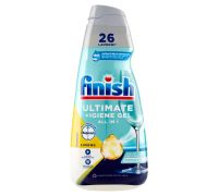 Finish Ultimate + igiene gel lavastoviglie detersivo liquido per i piatti limone 26 lavaggi 560ml