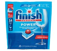 Finish Powerball lavastoviglie detersivo per i piatti azione sgrassante 34 tabs 544 grammi