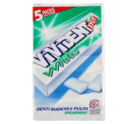 Vivident Xylit white spearmint chewing gum 5 packs x 66 grammi