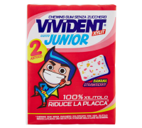 Vivident Xylit gusto junior banana strawberry chewing gum 2 x 30 grammi