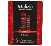 Malizia Chérie doccia schiuma 300ml + seduction parfum deodorant 100ml