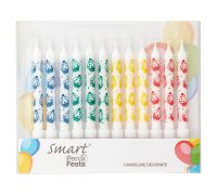 Smart PerLa Festa candeline decorate 12 pezzi