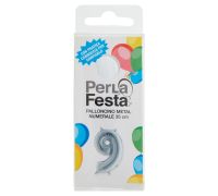 PerLa Festa 9 palloncino metal numerale 35cm