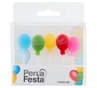 PerLa Festa candeline palloncino 5 pezzi