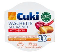 Cuki Cuoce vaschette alluminio doppia forza 1 porzione 12 pezzi