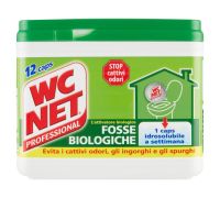 WC Net Professional Fosse Biologiche stop cattivi odori e ingorghi 12 caps idrosolubili 216 grammi