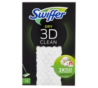 Swiffer Dry 3D Clean piumino cattura polvere ricarica 14 pezzi