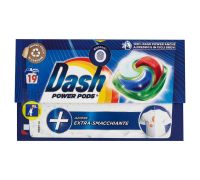 Dash Power Pods detersivo lavatrice azione extra-smacchiante 19 capsule 488,3 grammi