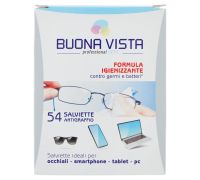 Buona Vista salviette per i vetri antigraffio formula igienizzante 54 pezzi