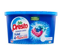 Bio Presto Power Caps Classico detersivo lavatrice 18 lavaggi 18 x 12 grammi