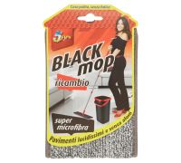 Super5 Black Mop sistema lavapavimenti panno di ricambio super microfibra 