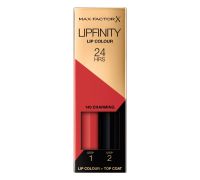 Max Factor Lipfinity Lip Colour 140 charming rossetto e gloss idratante con applicazione bifase