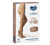 Sauber linea classica 18-22 mmhg collant microrete taglie comode 140 denari colore neutro beige taglia 3