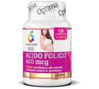 Acido folico 400mcg integratore per i tessuti materni in gravidanza 120 compresse