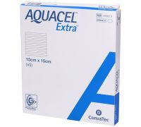 Aquacel Extra Hydrofiber medicazione con fibra rinforzante15 x 15cm 5 pezzi