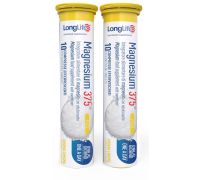 LongLife Magnesium 375 fizz integratore di magnesio 10 compresse effervescenti aroma limone