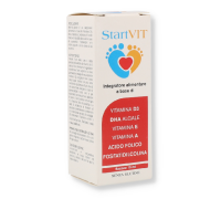 Startvit integratore di Vitamina D3, DHA, Vitamina E, Vitamina A, Acido Folico e Fosfatidilcolina 15ml