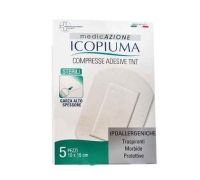 Icopiuma compresse adesive in tessuto non tessuto 10x15cm 5 pezzi