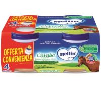 Mellin cavallo omogeneizzato 4 x 80 grammi