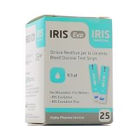 IRIS EVO STRISCE REATTIVE GLICEMIA 25PZ