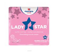 Lady Star assorbenti giorno con ali 100% cotone biologico 12 pezzi