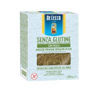 de cecco senza glutine mezze penne rigate n.41 con piselli 250 grammi